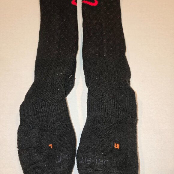 Nike Men's Dri-Fit Performance Socks Black/Red - Large - Picture 3 of 5